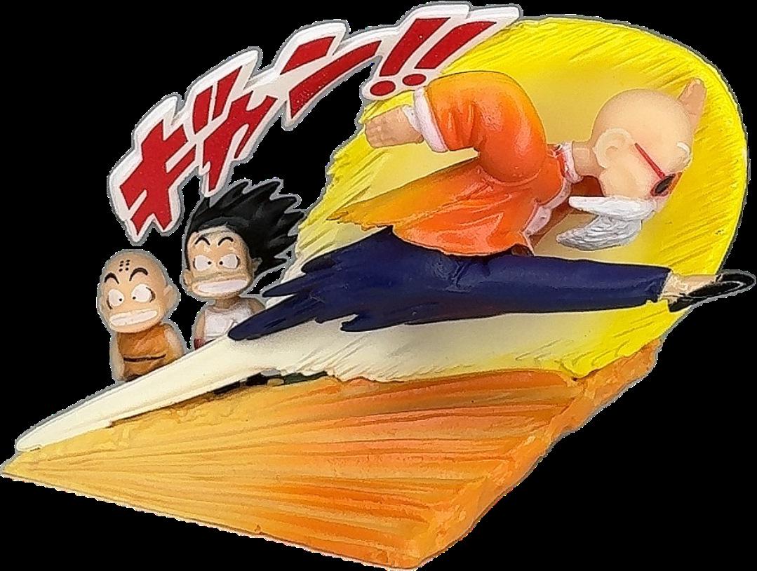 

Серия Большое Яйцо Драконий Жемчуг: Мастер Роши, Криллин и Гоку Бегущая Фигурка Орнамент