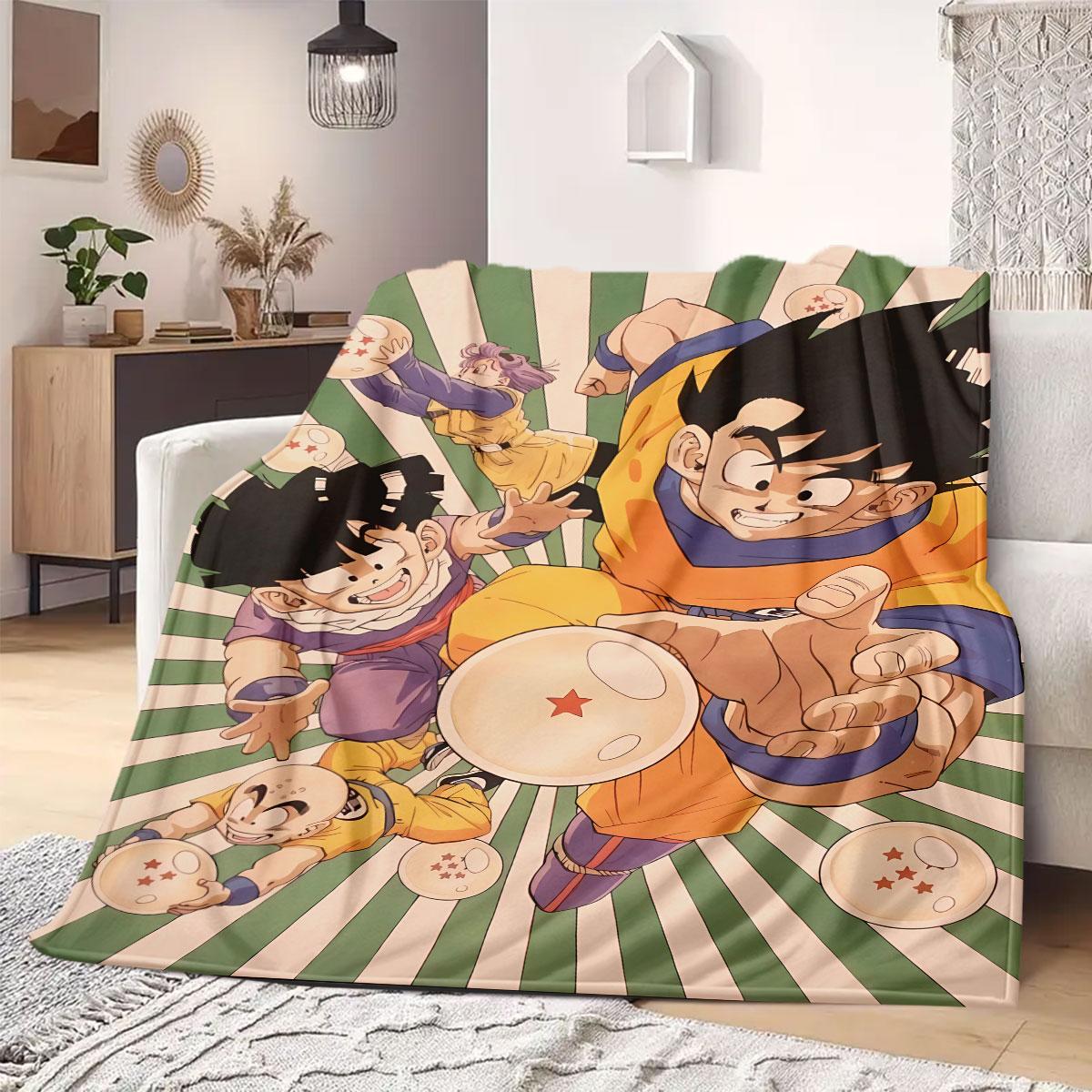 

DragonBall anime Flannel Blanket Warm,Comfortable,Suitable for Bedrooms,Sofas,Beds,Chairs,Picnics,Travel 75x90cm
