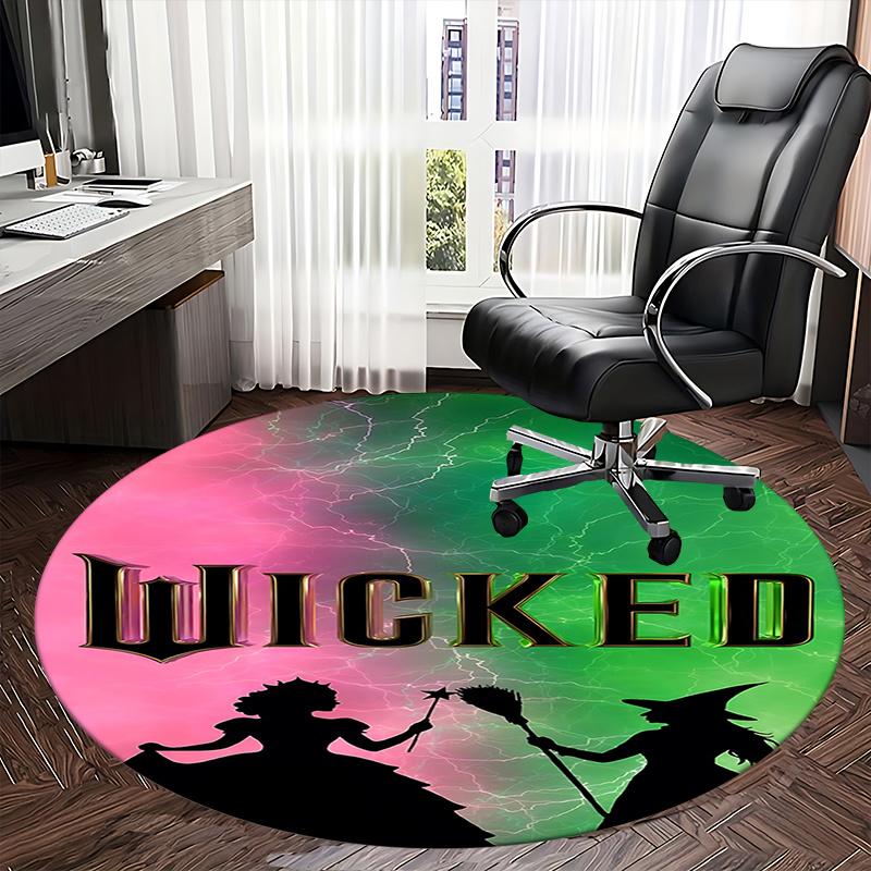Wicked Chair mat Round Rug Office carpet, Non slip, Suitable for Living Rooms, Bedrooms,Decor1205913a
