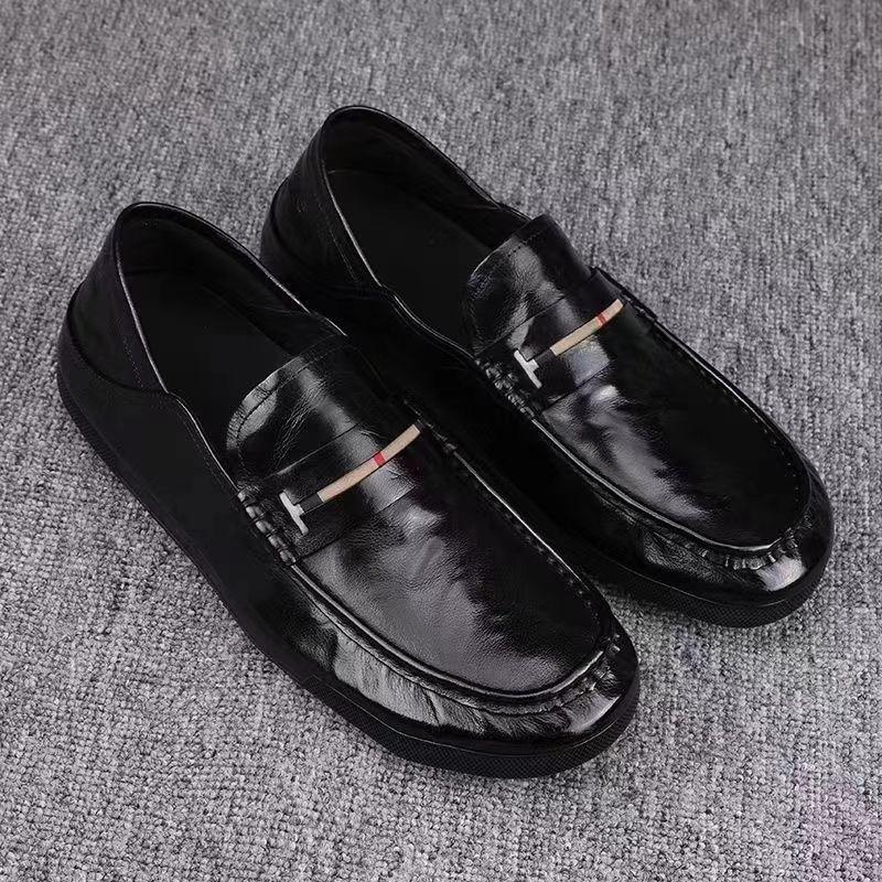 Men's shoes new spring leather men's business casual leather shoes one pedal lazy Doudou tide shoes