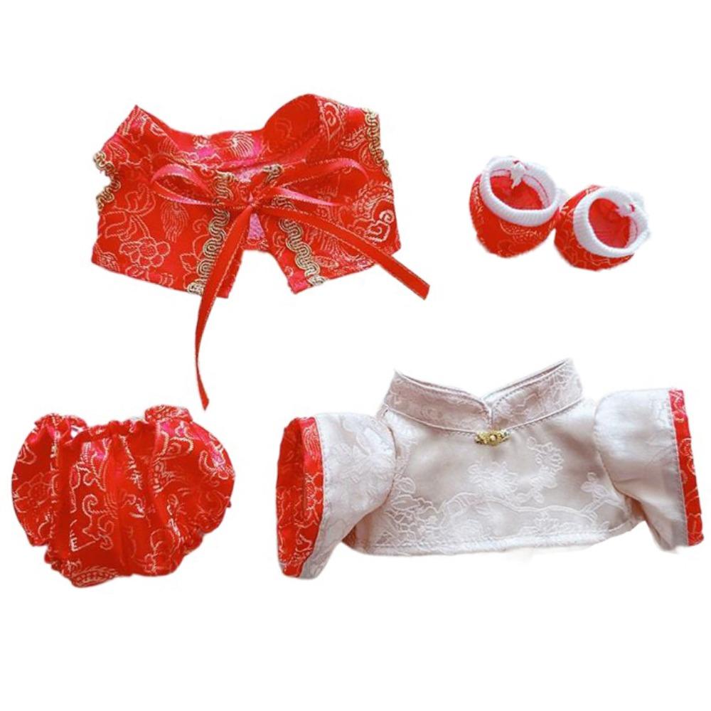 

Новогодняя мягкая кукольная одежда, костюм, плюшевые игрушки, одежда 20 см, хлопковая кукольная одежда, подарок для девочки style 3