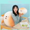 Cute Steamed Bread Plush Stuffed Animal Decorative Pillow For Kids Girls Room