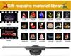 Naked-Eye 3D Holographic Fan: Rotating LED Air Projection Display