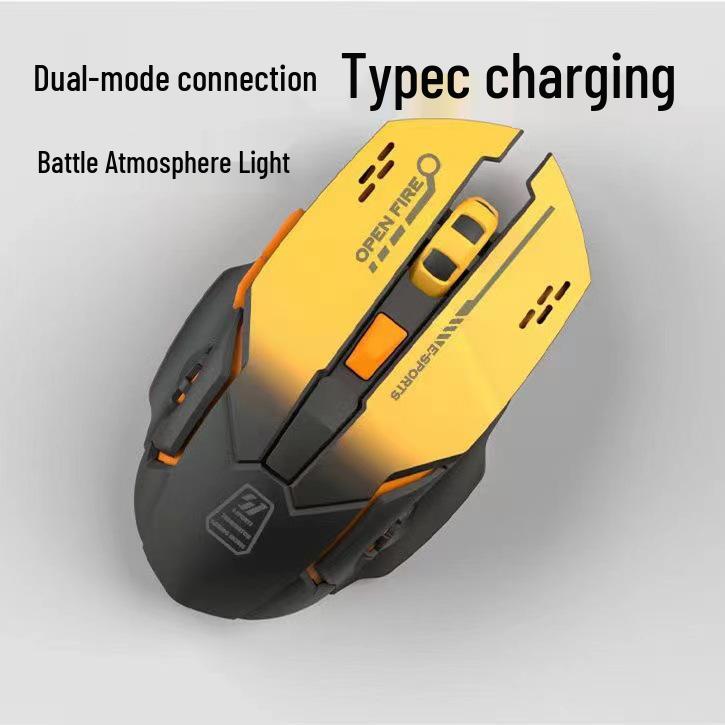 Silent Rechargeable Bluetooth Wireless Mouse for Office & Gaming - Universal Laptop Accessory