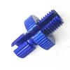 Blue Motorcycle M10 10mm Clutch Lever Cable Adjuster Kit Bolt Lock Nut YZF GSXR