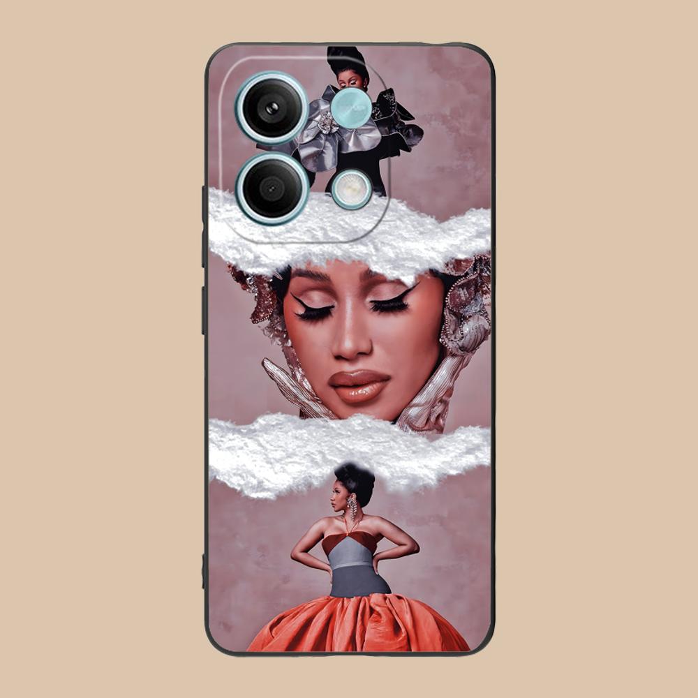 Cardi B Matte TPU Mobile Phone Case for Xiaomi 15 14 13 12 Mi 11 T Ultra Lite Pro S X 5G Colorful Printing Cover