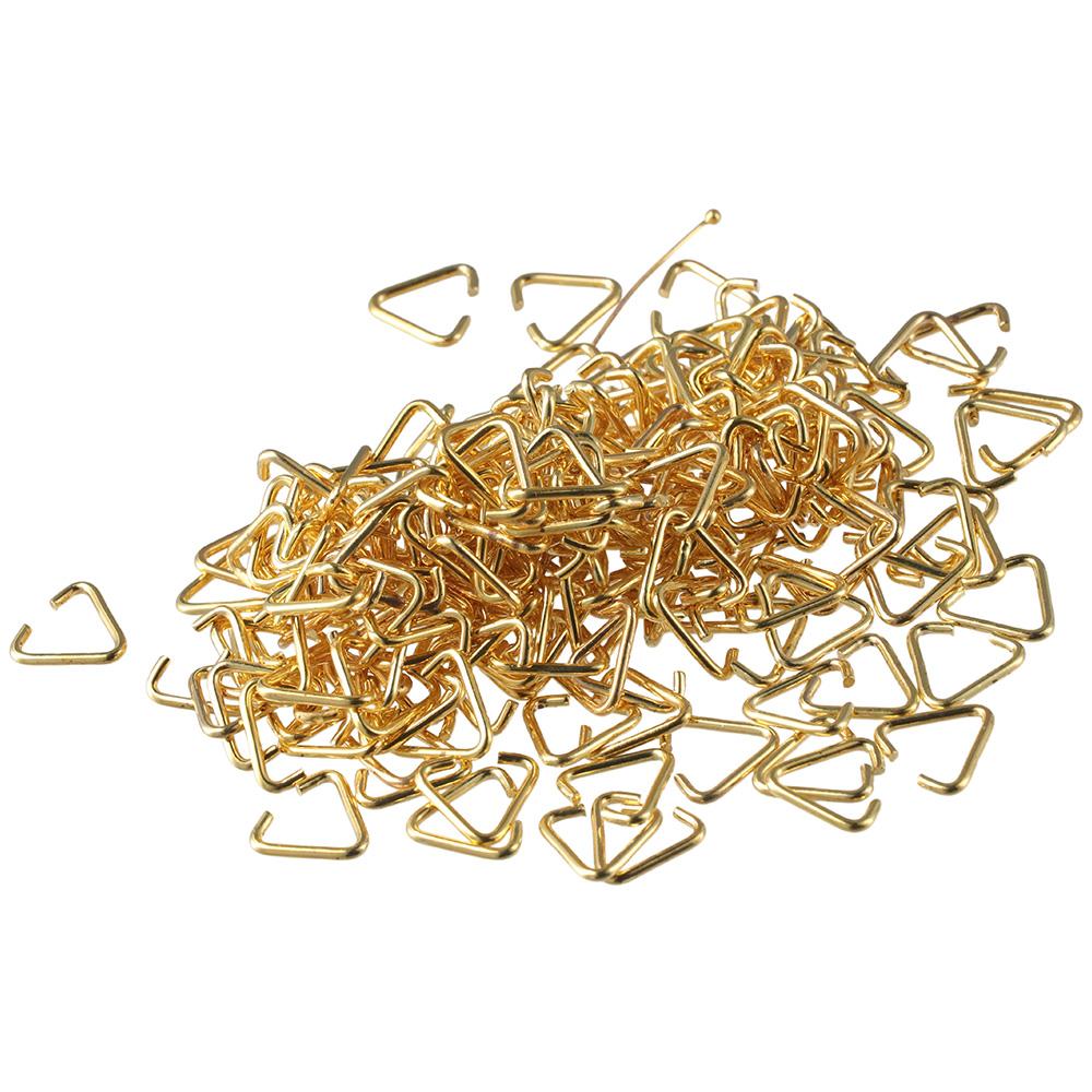 iron Triangle Open Jump Rings gold, silver 15mm Split Rings Jewelry Accessories