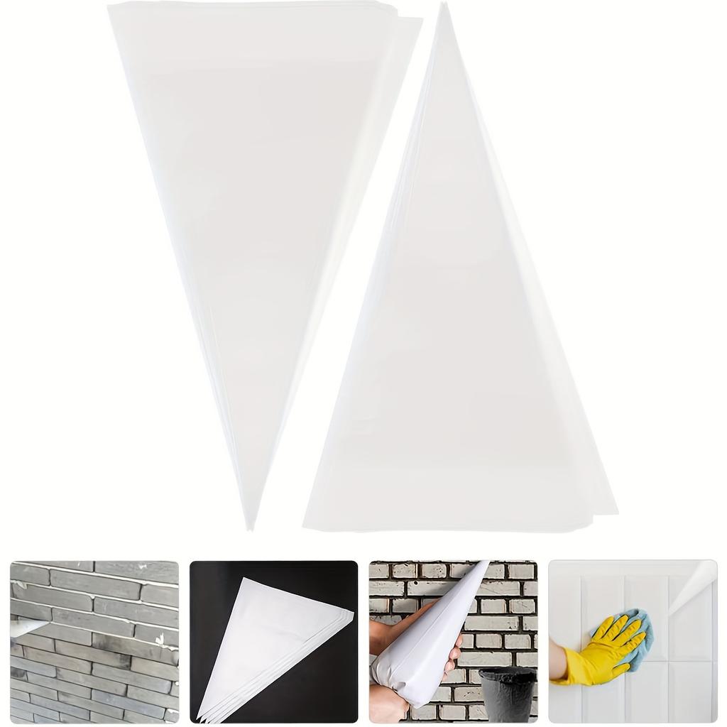 100pcs Tile Grout Masonry Mortar Bag with Molded In Tip Tear Puncture Resistant Heavy Duty Vinyl Piping Cement Bag