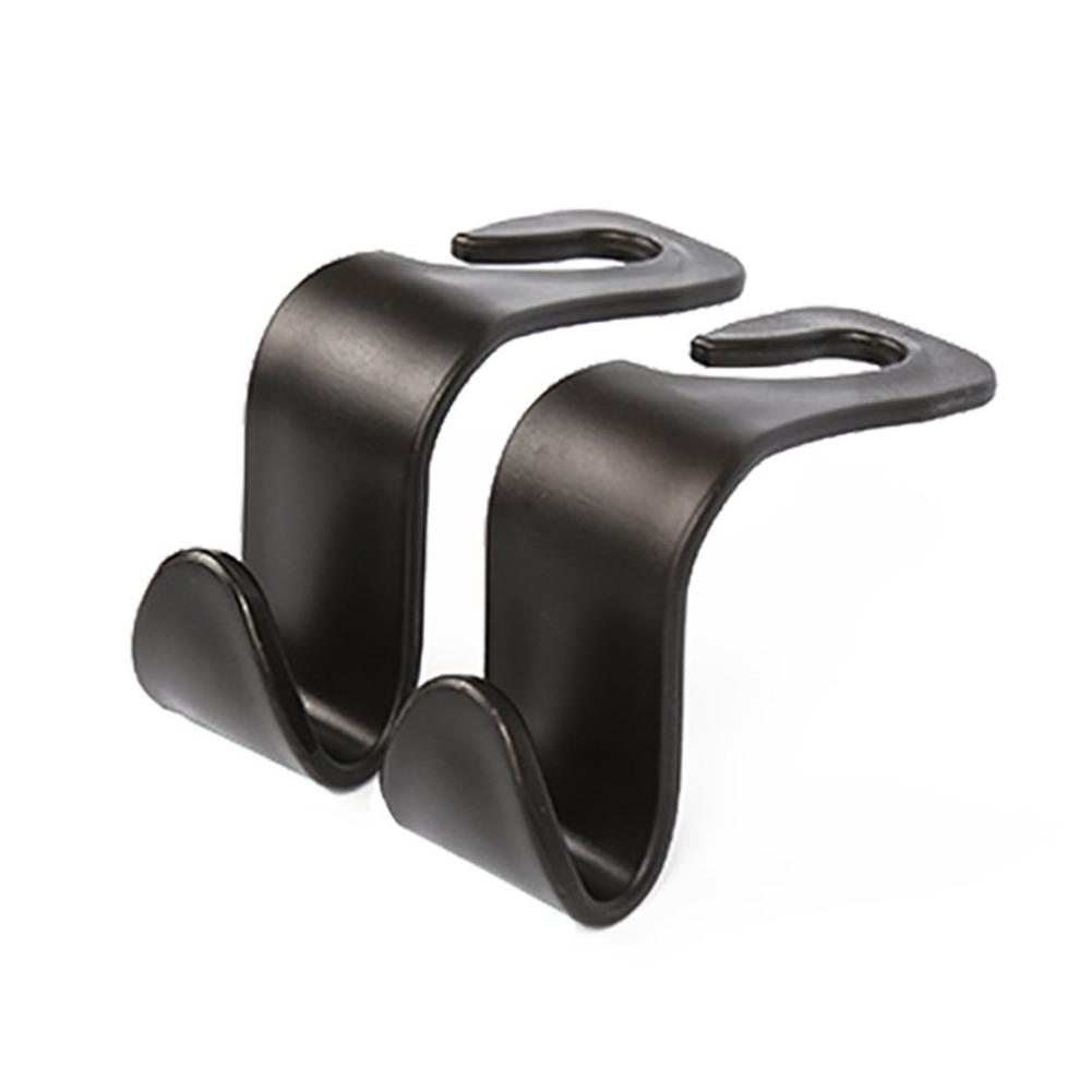 2pcs Creative Car Hook Seat Hanger Hooks Behind-seat Accessories Organizer Hook Bags Clothes Sundries Vehicle Interior Clip