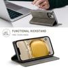 For iPhone 14 Plus Vintage Leather Flip Wallet Case with RFID Blocking Card Slot, Matte Retro Folio Cover for Women Men (4 Colors)