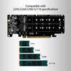 Shock-proof  PCIeX16 To for M.2 M-key NVMEx4 SSD for  Pansion Adapter Card for PC