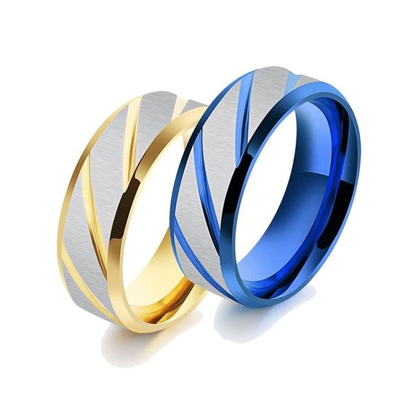 Anello in Acciaio di Titanio da Donna e Uomo Anello Lucido a Specchio Anello di Fidanzamento Matrimonio Anello di Promessa
