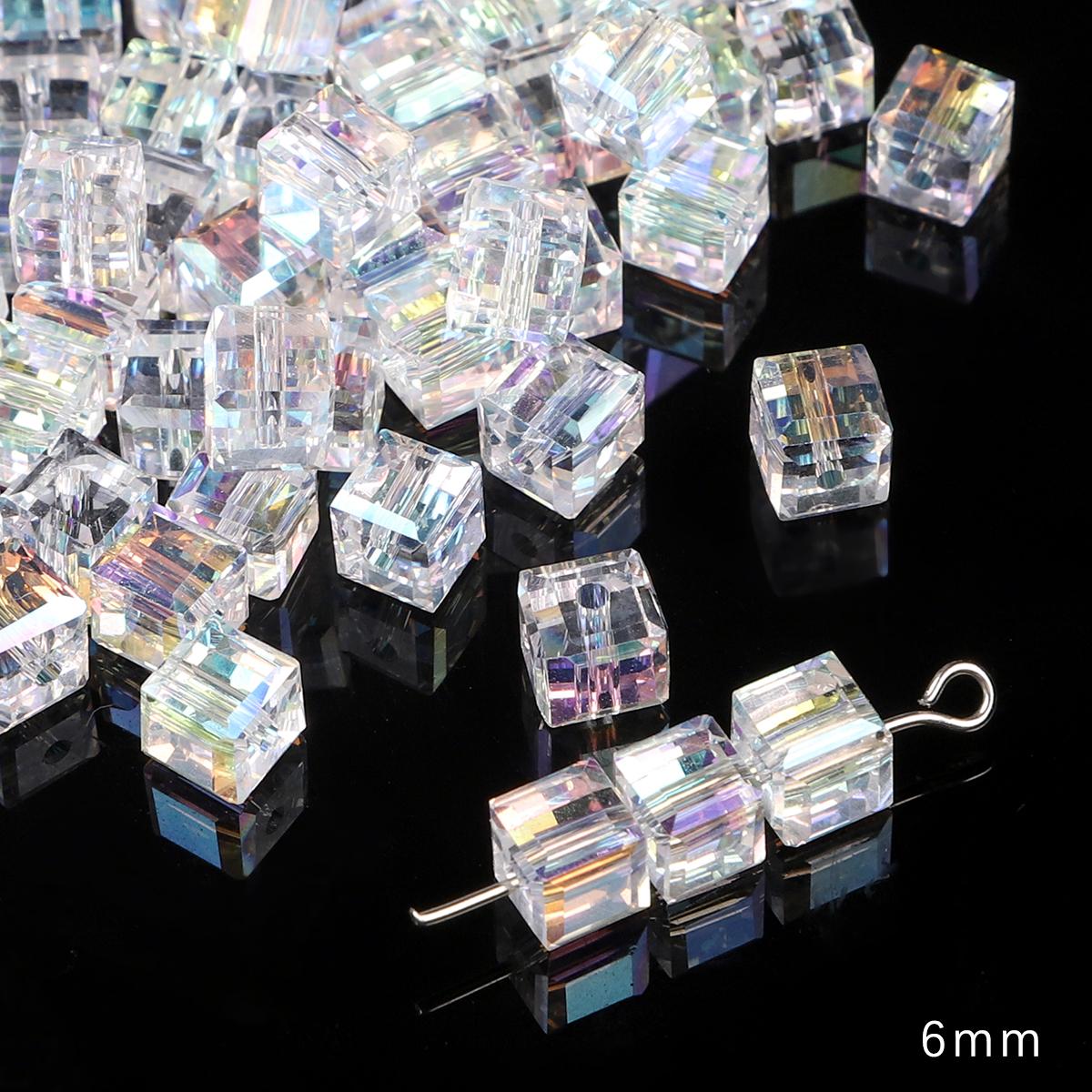 

Хрустальные бусины различной формы, блестящие прозрачные стеклянные бусины для изготовления ювелирных изделий, браслет, ожерелье, серьги 6mm 10pcs