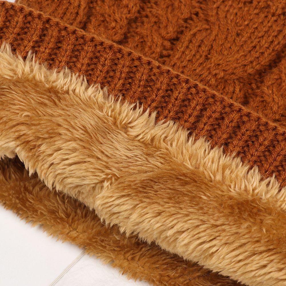 Winter Warm Collar  Cowl Go Out Wrap Brushed Knit Loop Snood Shawl Thicken Scarf Neck Warmer Circle