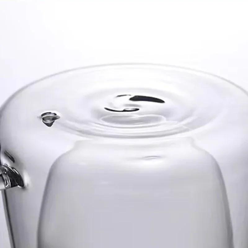 Glasbecher Kreativität Doppelwandig Hoch Borosilikat Hitzebeständig Tee Milch Saft Kaffee Wasser Tasse für Küche Bar Trinkgeschirr Geschenk