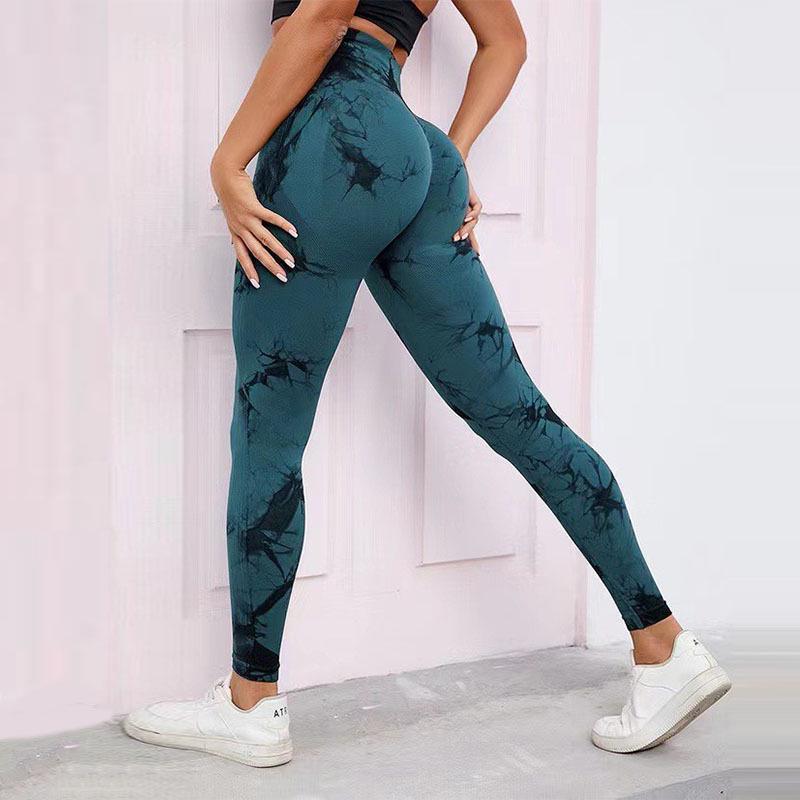Tie-Dye High Waist Tummy-Control Butt-Lifting Yoga Leggings