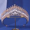 Svatební korunka Pokrývka hlavy Barokní Vintage princezna královna křišťálový diadém pro ženy Svatební korunka Doplňky k šatům do vlasů Šperky
