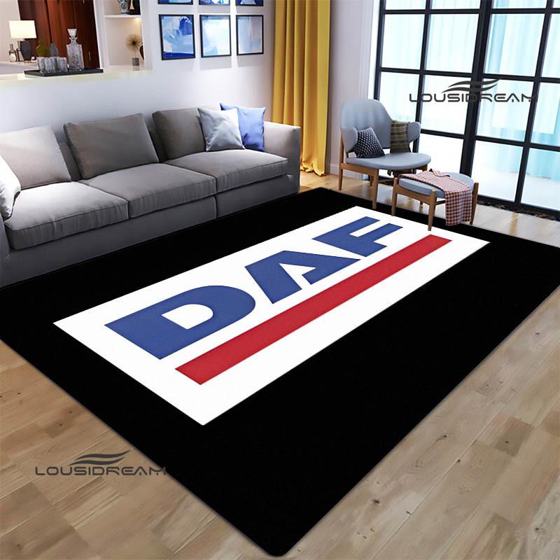 3D DAF Truck Retro Printed Carpet Living Room Bedroom Non-slip Carpets Yoga Mat Outdoor Carpet Kawaii Rug Birthday Gift