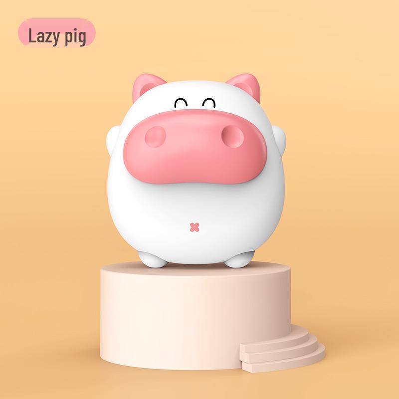 USB Rechargeable Cute Little Pig Hand Warmer - Portable and Customizable for Winter Warmth