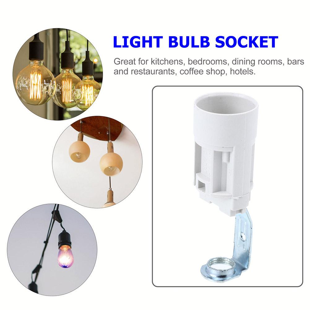 6 Pcs E14 Socket Lamp Parts Replacement Bulb Holder Light Sockets Candelabra Fixture Lamp Bases Lighting Accessories