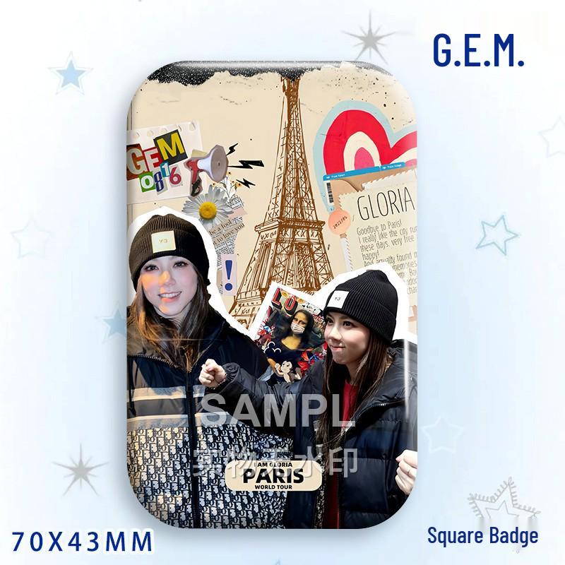 G.E.M. Concert Star Laser Acrylic Standee & Badge Set