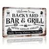 Vintage Rustic Metal Sign Yard Patio Decor 20x30cm
