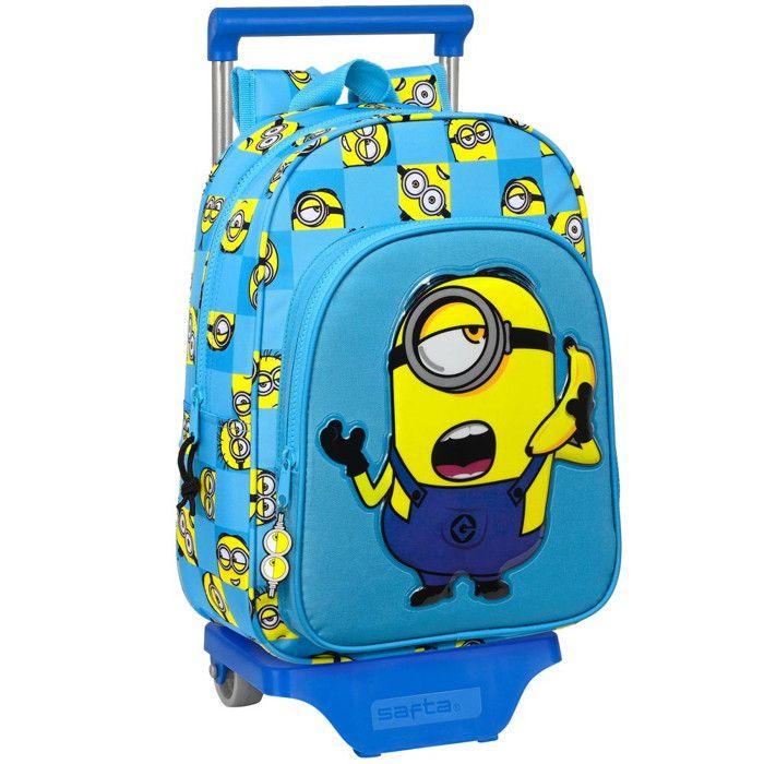 Sac À Dos À Roulettes Maternelle Minions 'Minionstatic' 34 CM Trolley Haut De Gamme