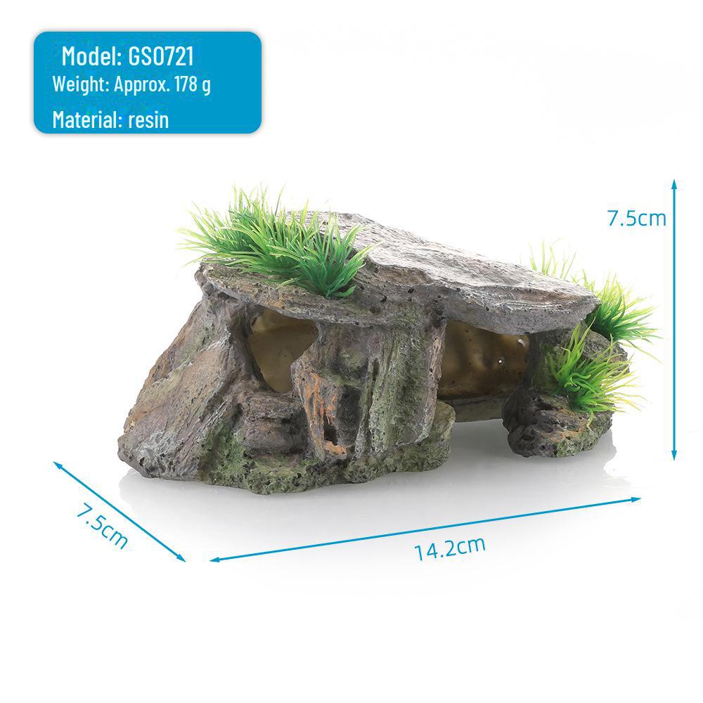 

Платформа для скалолазания и место для принятия солнечных ванн: Украшения из смолы в виде черепахи для ландшафтного дизайна аквариума.