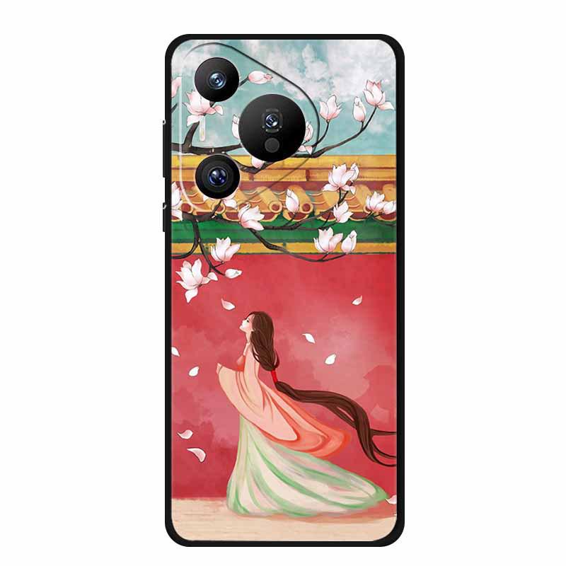 Huawei Pura 70 Pro Retro Embossed Texture Phone Case - Soft Color Painting Style