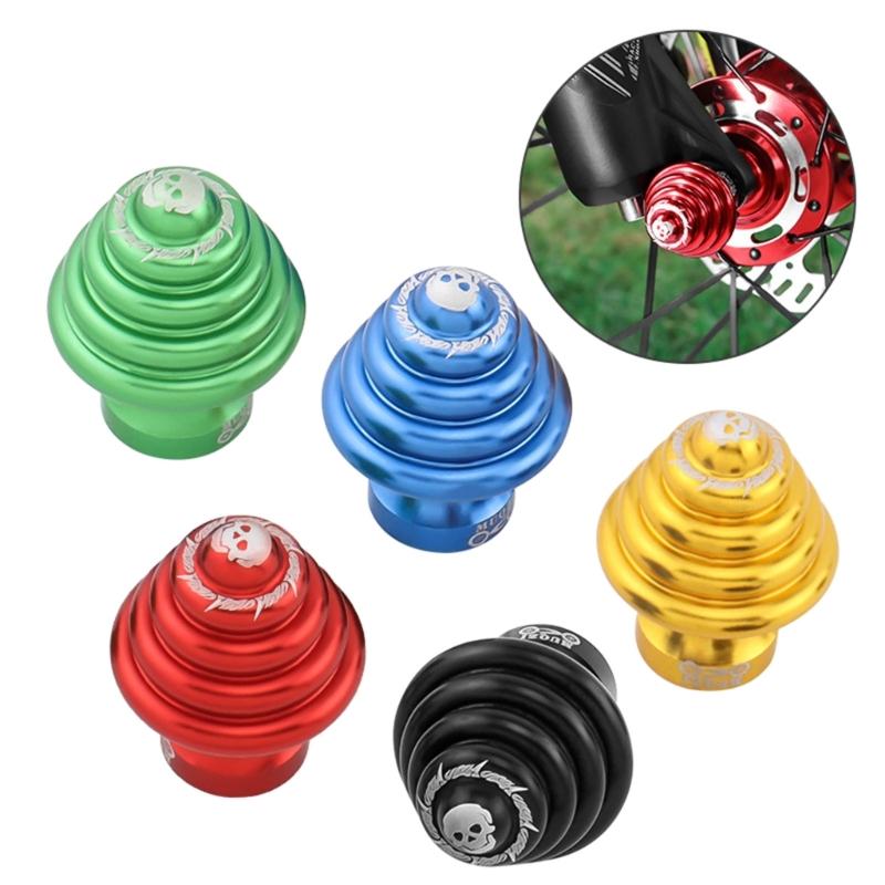Bicycle Rear Wheel Hub Nut Lock Screw Aluminum Alloys Road Bicycle Hub Screw Bicycle Wheel Hub Axles Nut Replacement