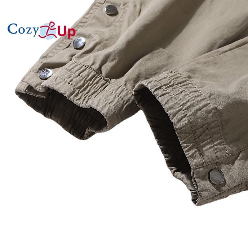 Cozy Up Men's Casual Cargo Pants Joggers Hiking Sweatpants Stretch Elastic Waist Work Pants with 6 Pockets