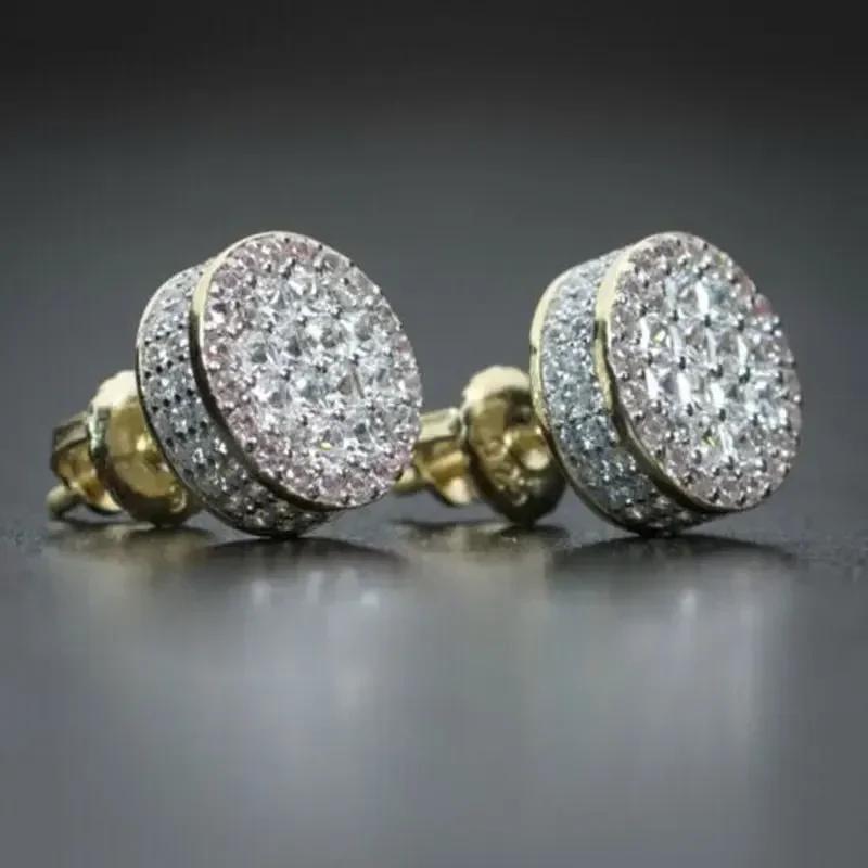 New Elegant Design Square Zircon Temperament Earrings, New High-End, Dazzling, Luxurious And Exquisite Accessories