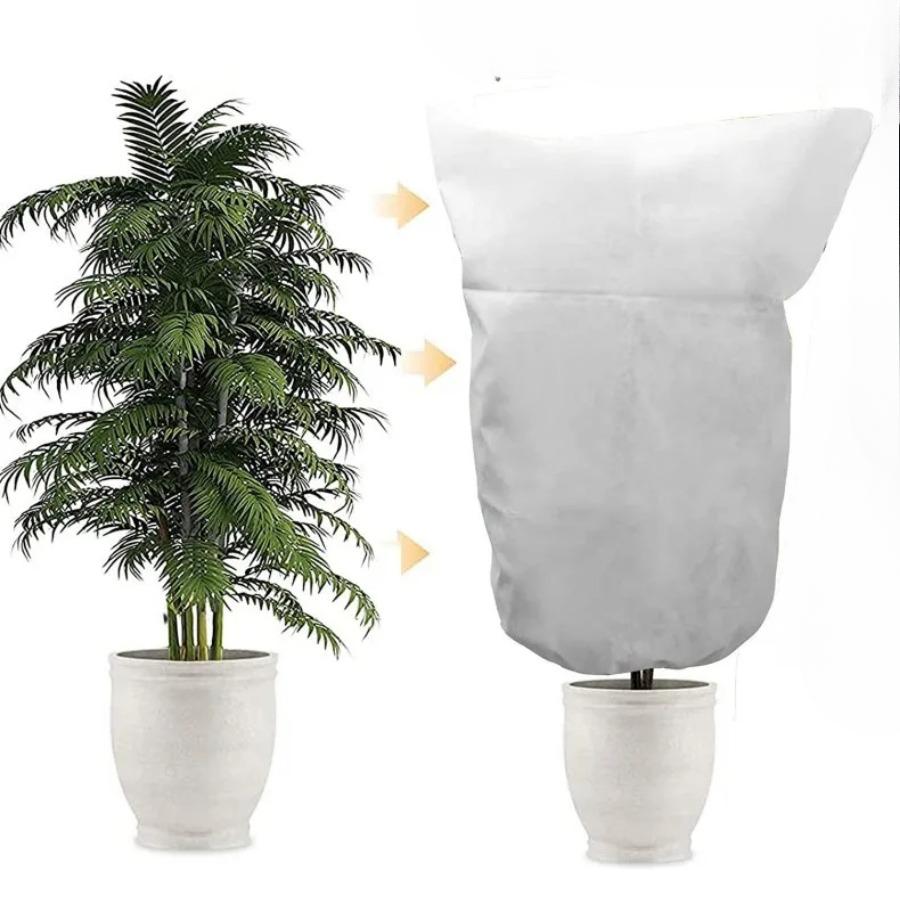 

Чехол для растений Зимний теплый чехол Мешок для защиты растений деревьев и кустарников Защита от мороза для растений двора и сада Маленькое дерево от холода 120*180CM белый