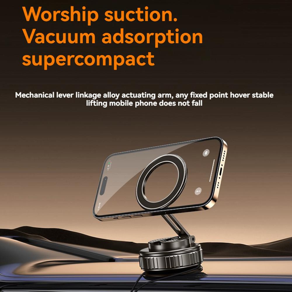 SSX Magnetic Phone Holder 360° Rotating Suction Cup Car Dashboard Adjustable Phone Mount Sand