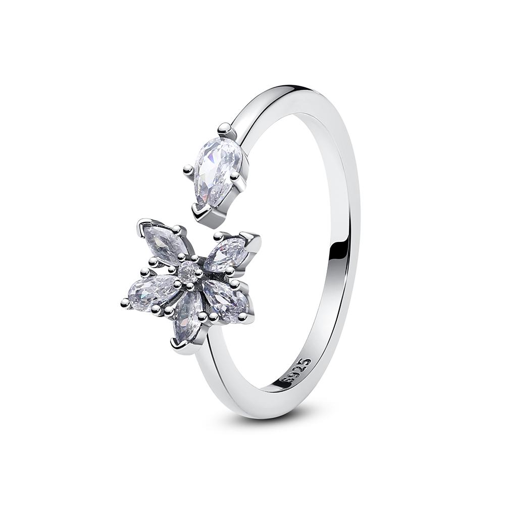 New 925 Silver Rings For Women Crown Love Heart Moon Sun Engagement Wedding Rose Gold Ring Luxury Jewelry Gift