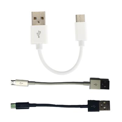 Kabel USB typu C Micro 10 cm krótki, szybkie ładowanie, do telefonu, kabel USB do transmisji danych