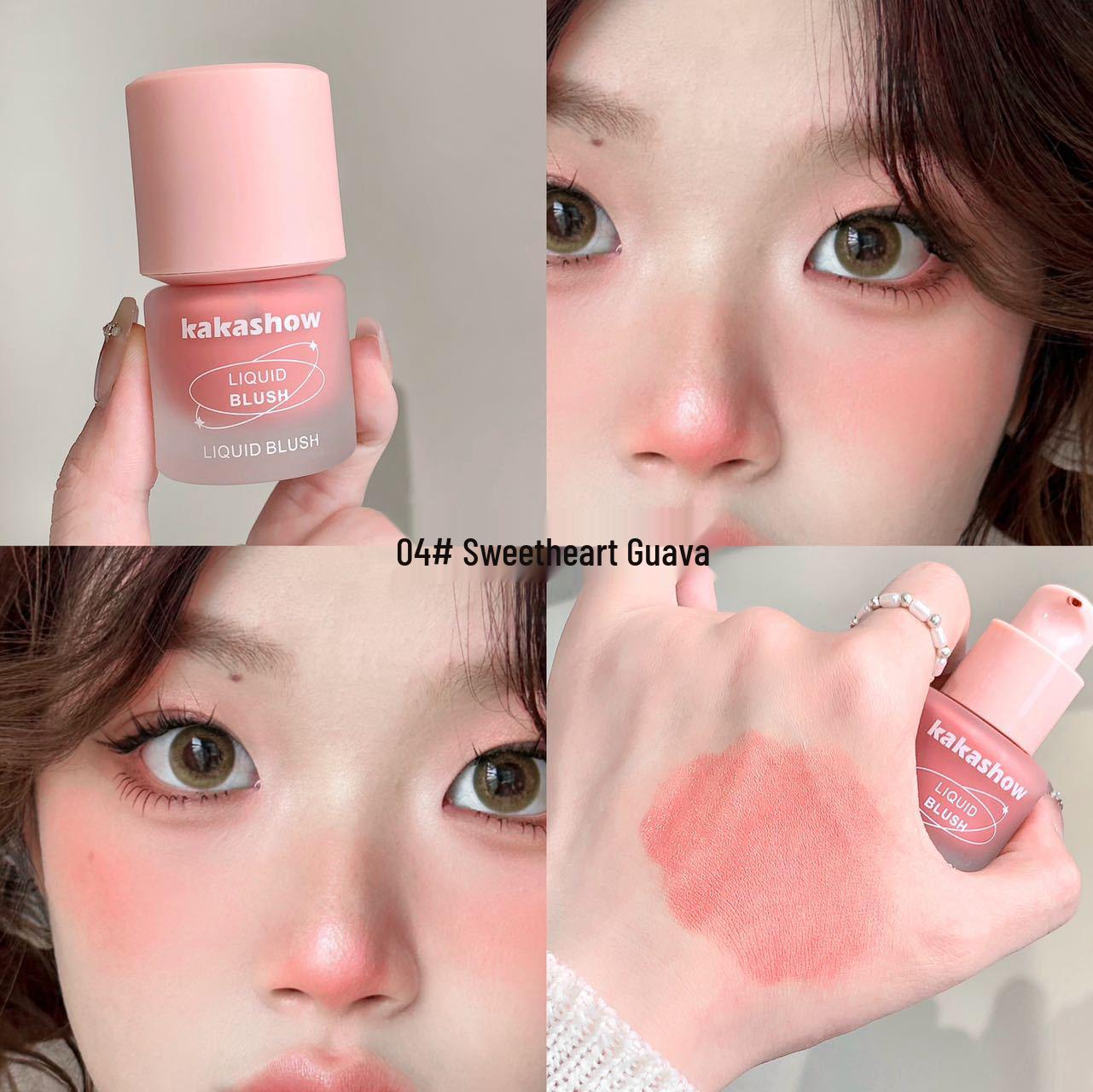 Kakashow Frozen Color Liquid Blush: Enhance Your Complexion with a Youthful Korean and Japanese Vibe.
