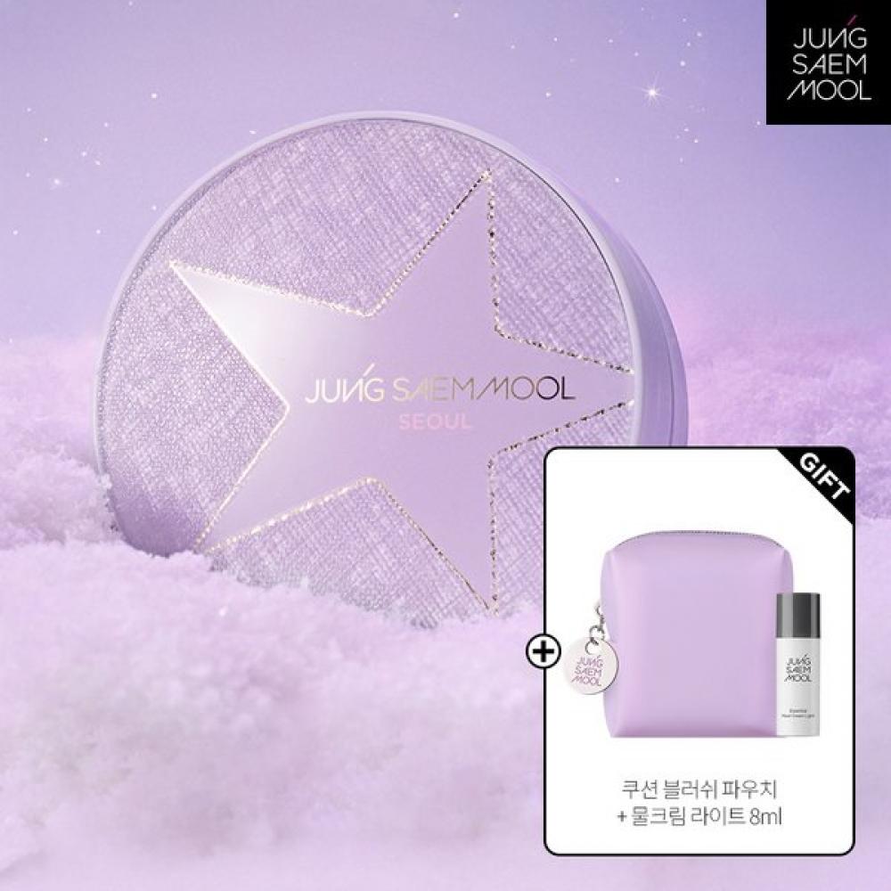 

Jungsaemmool Blush Pouch Purple + Moisture Cream Light 8ml + Essential Skin Nuder Cushion Original + Refill Fair