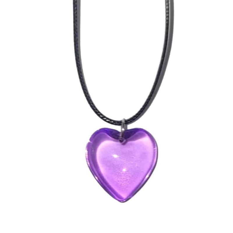 Fashion Trend Niche Sense Loves Pendant Collarbone Chain Temperament Simple Cold Wind Adjustable Black Rope Necklace