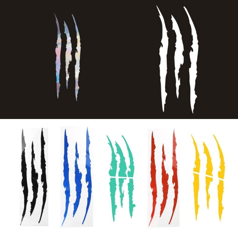 Monster Klaue Kratzer Streifen Markierungen Aufkleber Decals Dekor für Motorrad Auto Fahrrad