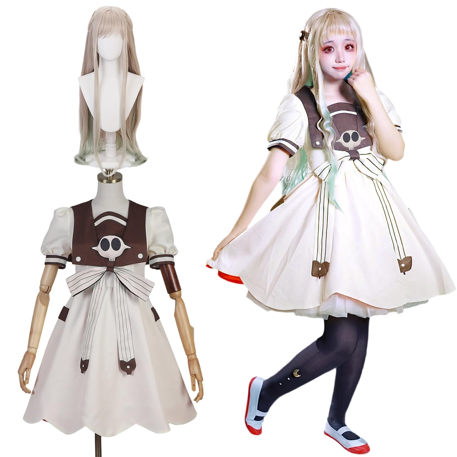 

Парик для косплея Ясиро Нене Костюм для косплея Академии Камомэ для школы и сцены Косплей Нене с размером Новый [Отличное качество] В комплекте, Взрослые,