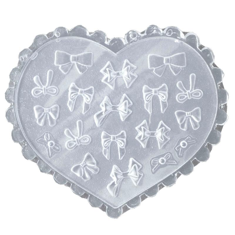 

Силіконова форма для малювання нігтів Bowknot 3D-форми для лиття нігтів Рельєфні трафарети для нігтів Скульптурні форми Прикраси для майстрів манікюру