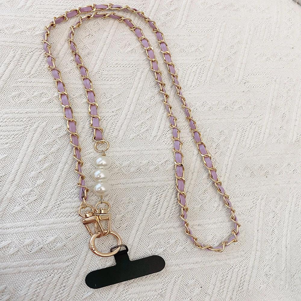 Pearl Crossbody Phone Strap, Universal Anti-loss Long Neck and Shoulder Strap for Women, Small Xiangfeng Phone Pendant