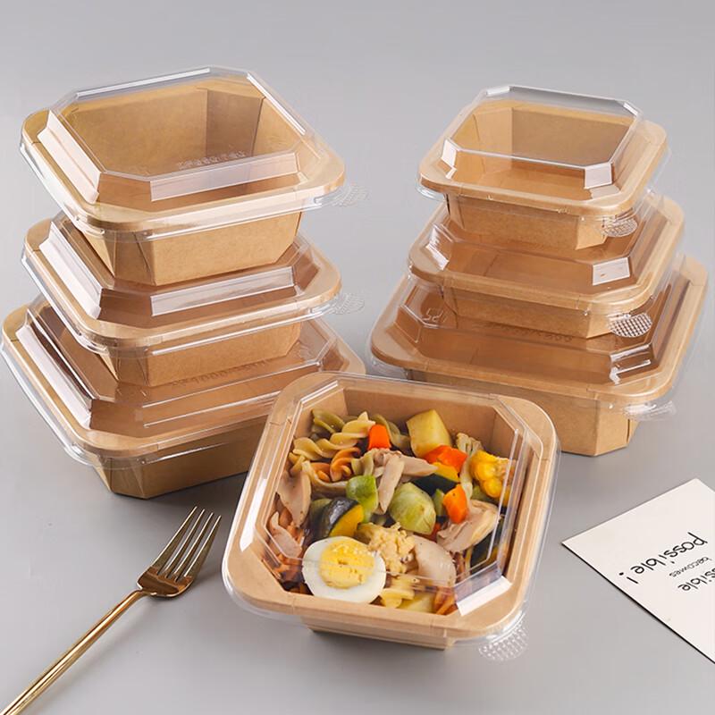 Kraft Paper Octagonal Takeaway Meal Box