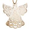 Wooden Angel Christmas Ornaments Rustic Angel Hanging Ornament with Hollow Design for Winter Xmas