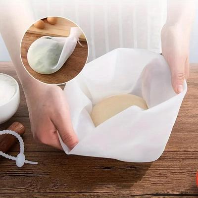 3PCS Kitchen Reusable Non-Stick Silicone Kneading Dough Bags for Bread Pastry Pizza Multifunctional Dough Mixing Bag