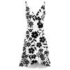 Women Summer Wrap V Neck Adjustable Spaghetti Straps Chest Pleats Casual Ruffle Dress Summer Beach Knee Length Dress Open Back Off Shoulder Dress