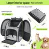 Foldable Expandable Pet Backpack with Adjustable Height and Customizable Logo – Breathable Double-Shoulder Design for Outdoor Use