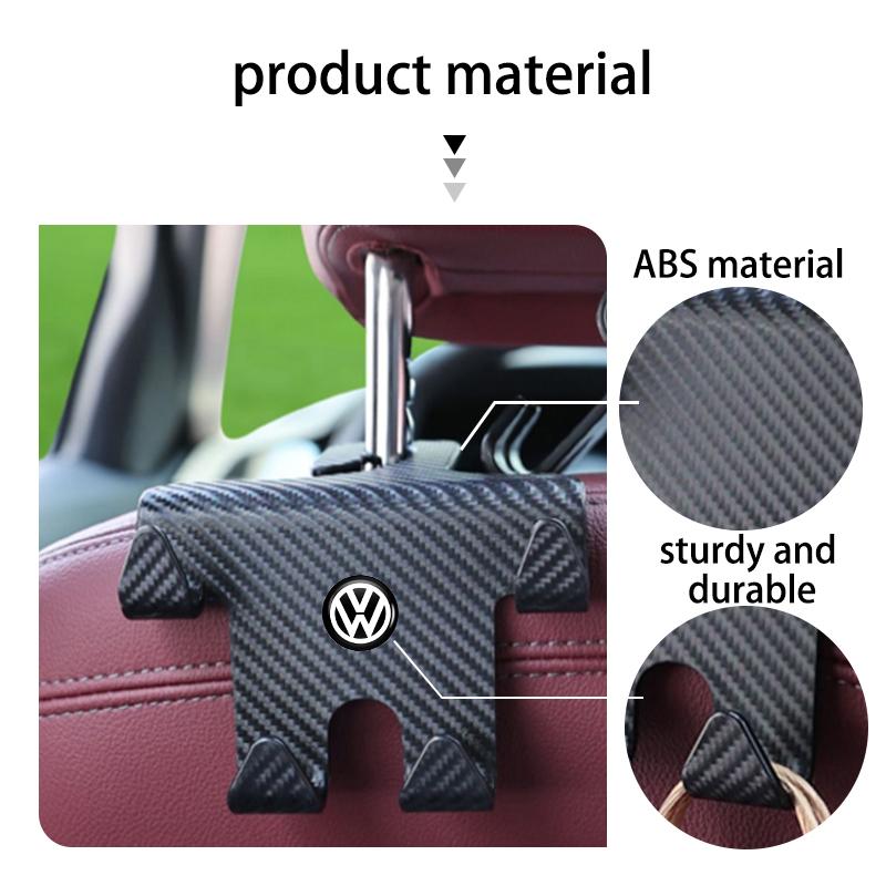 Four-Head Hook Car Accessories Seat Back Hook Portable Hanger For Volkswagen VW Scirocco Jetta Beetle Golf 4 5 6 Passat Polo B5 JJ2