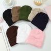 Korean Style Acrylic Knit Hat: Simple, Warm, Versatile Wool Hat with Ear Protection for Autumn and Winter
